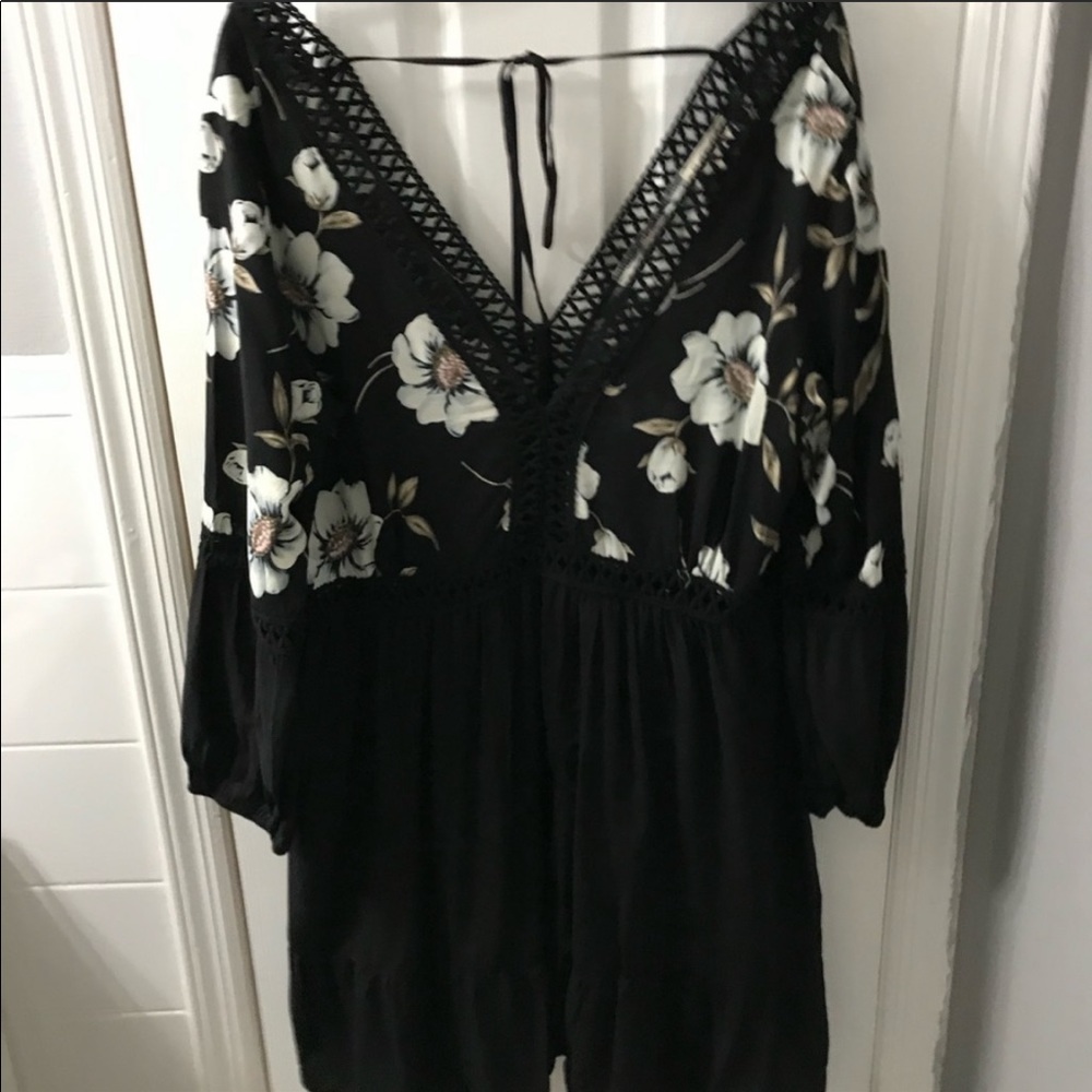 Open Back V Neck Summer Dress